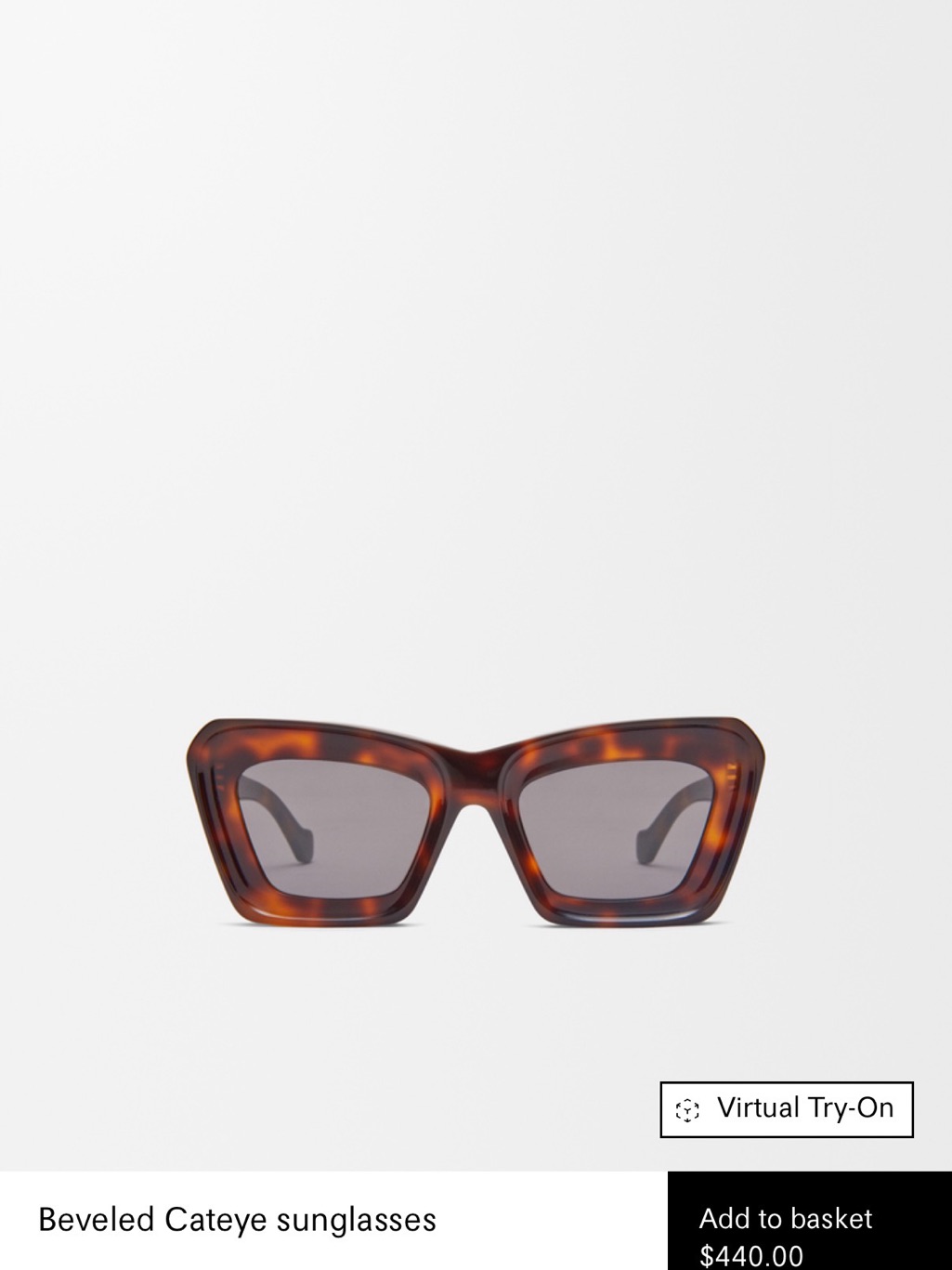 Loewe Tortoiseshell Cat-Eye Sunglasses - Brown New